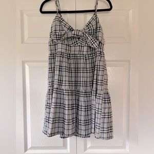 TCEC brand- Plaid in Paradise Dress- Navy